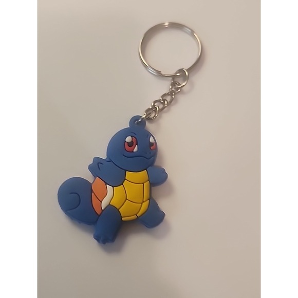 Small Squirtle Pokémon 2‎ Sided Rubber Keychain - Picture 2 of 2